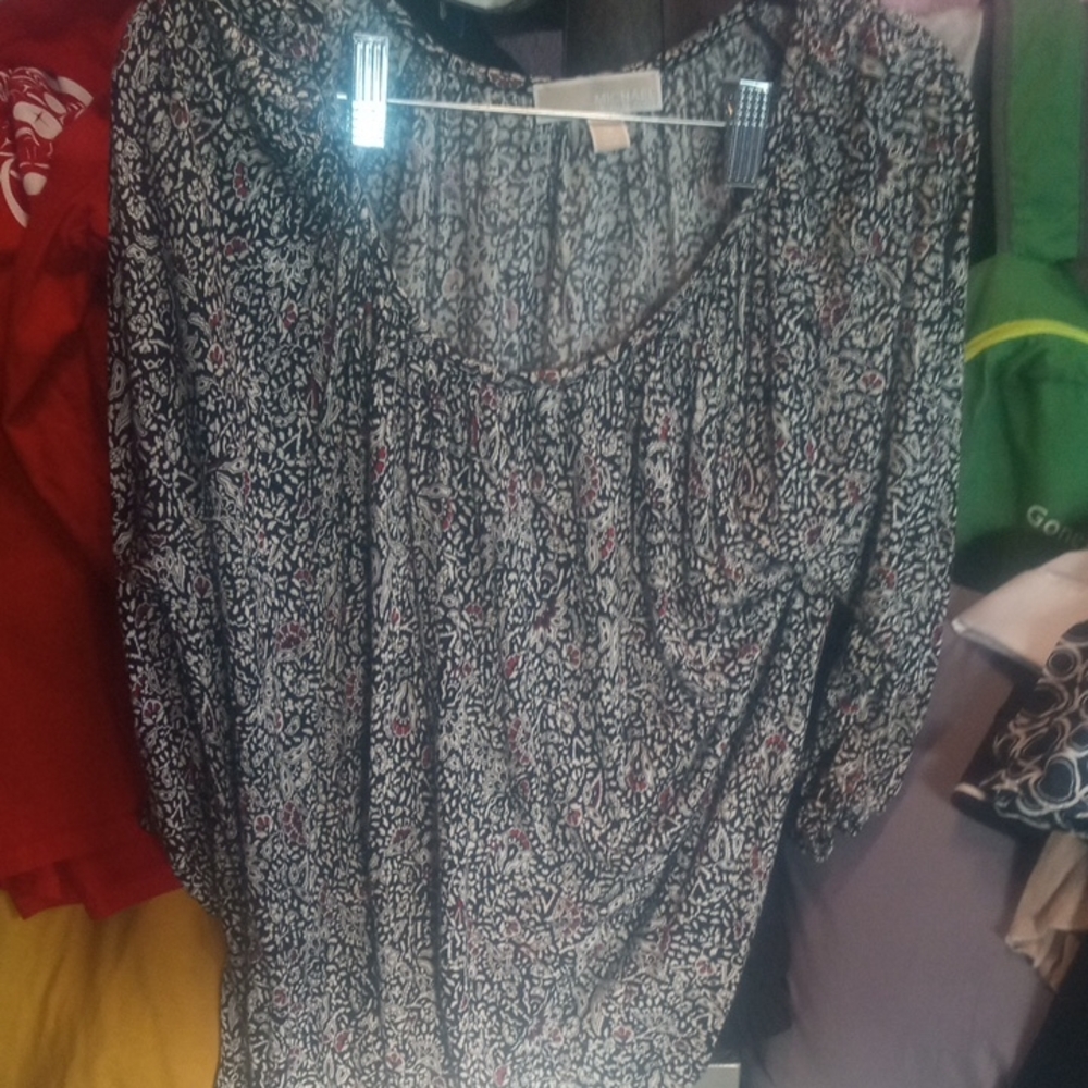 Michael Kors Collection Black and White Blouse
